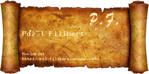 Pál Filibert névjegykártya